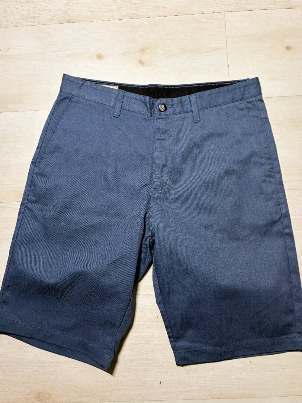 Volcom Frickin Modern Stretch Chino Shorts Blue Size 32